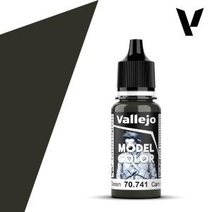 Modelářská barva Vallejo 18ml – 741 Cam. Black Green