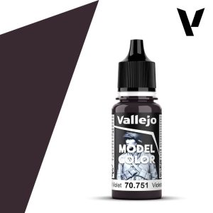 Modelářská barva Vallejo 18ml – 751 Black Violet