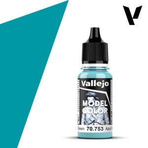 Modelářská barva Vallejo 18ml – 753 Light Blue Green