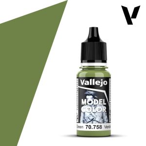 Modelářská barva Vallejo 18ml – 758 Bright Green