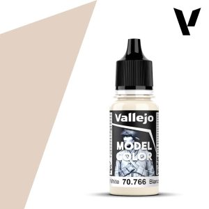 Modelářská barva Vallejo 18ml – 766 Cream White
