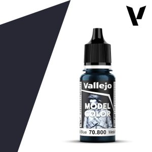 Modelářská barva Vallejo 18ml – 800 Gunmetal Blue (Metallic)