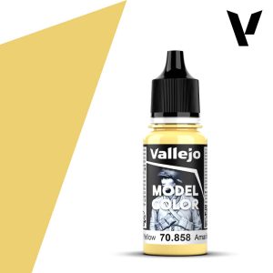 Modelářská barva Vallejo 18ml – 858 Ice Yellow