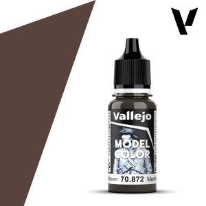 Modelářská barva Vallejo 18ml – 872 Chocolate Brown