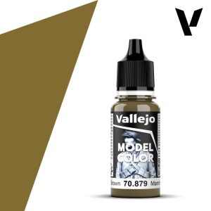 Modelářská barva Vallejo 18ml – 879 Green Brown