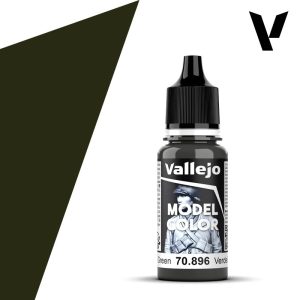 Modelářská barva Vallejo 18ml – 896 Extra Dark Green