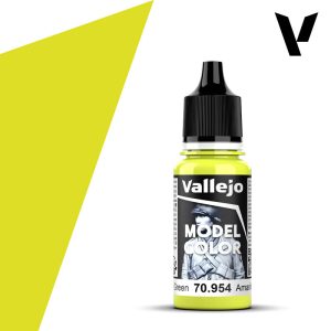 Modelářská barva Vallejo 18ml – 954 Yellow Green