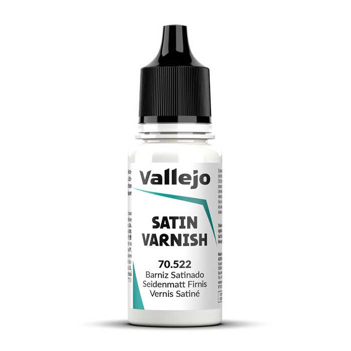 Saténový lak pro modelářské barvy Vallejo 18ml
