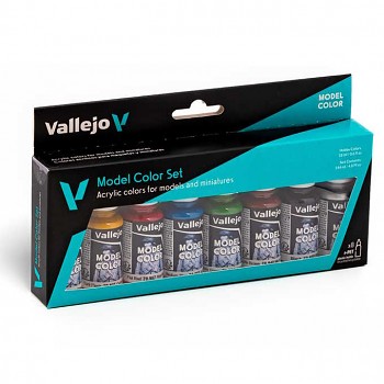 Sada modelářských barev Vallejo 8x18ml – Wargames Basics