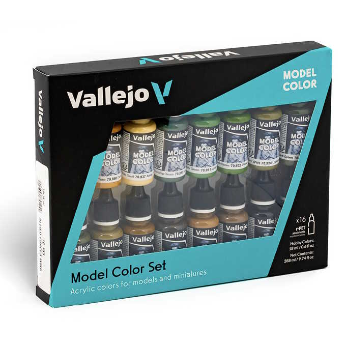 Sada modelářských barev Vallejo 16x18ml – Allied Forces WWII