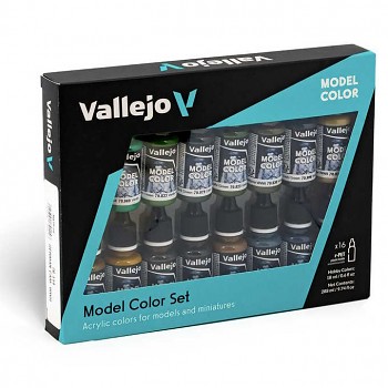 Sada modelářských barev Vallejo 16x18ml – German Camouflage WWII