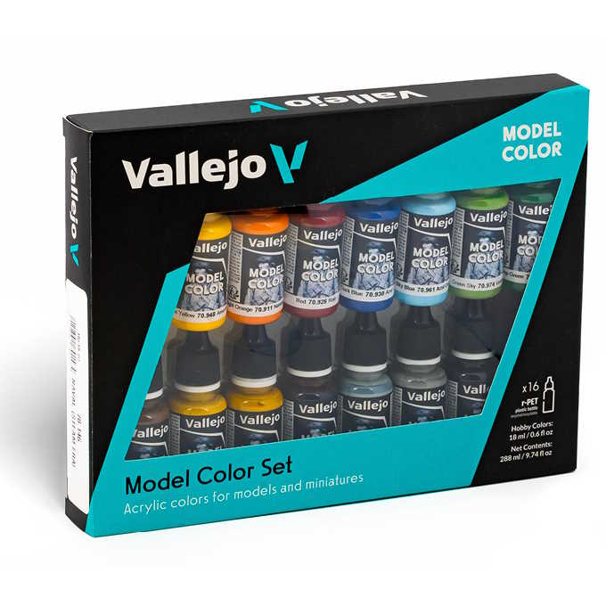 Sada modelářských barev Vallejo 16x18ml – Naval (Steam Era)