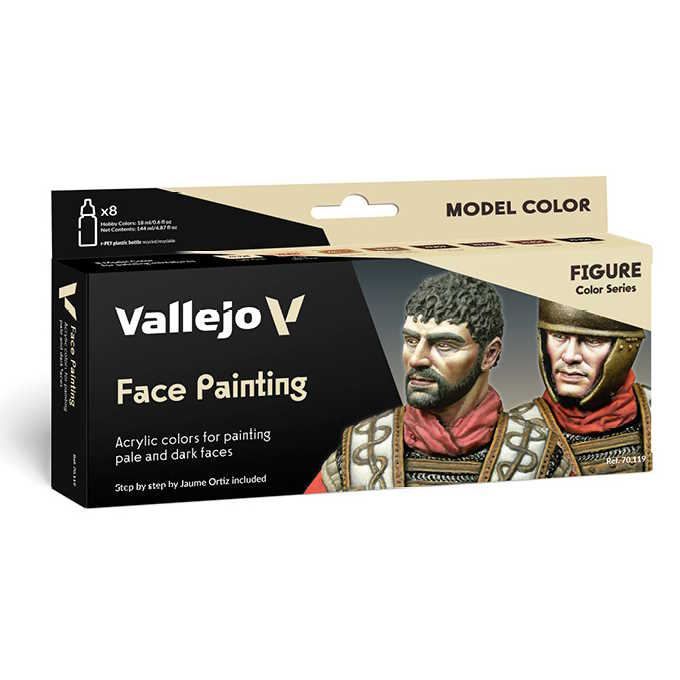 Sada modelářských barev Vallejo 8x18ml – Face Painting by Jaume Ortiz
