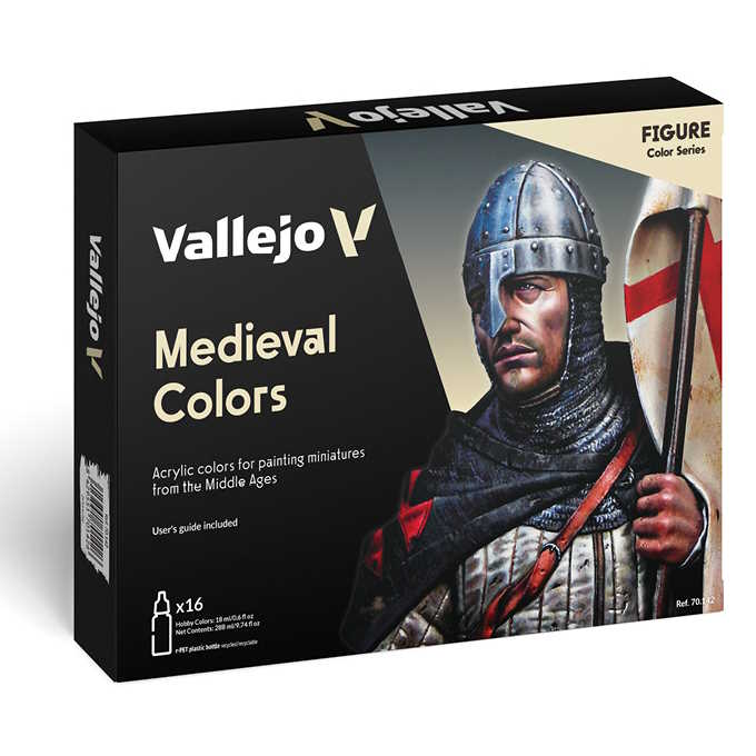 Sada modelářských barev Vallejo 16x18ml – Medieval Colors