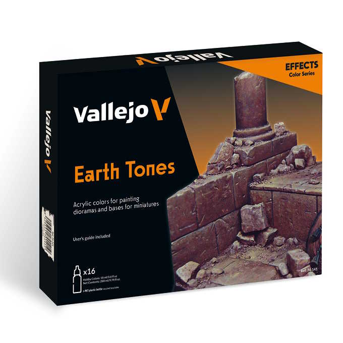 Sada modelářských barev Vallejo 16x18ml – Earth Tones