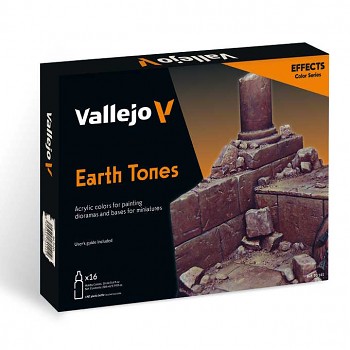 Sada modelářských barev Vallejo 16x18ml – Earth Tones