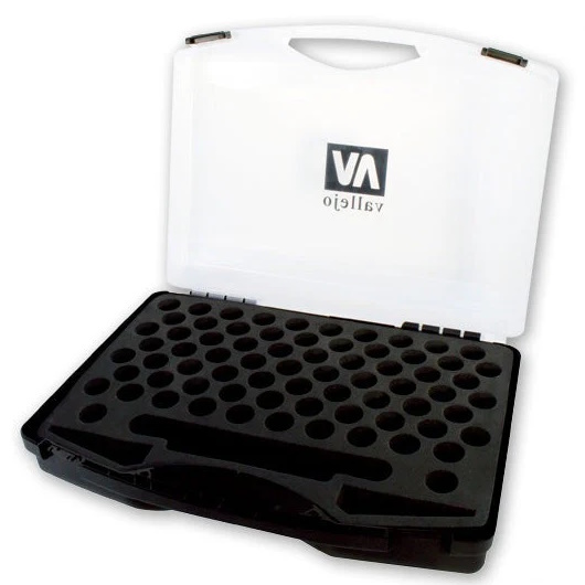 Velké plastové pouzdro pro modelářské barvy Vallejo