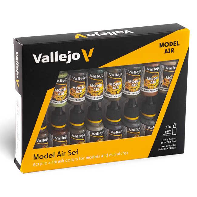Sada barev pro airbrush Vallejo 16x18ml – Allied WWII