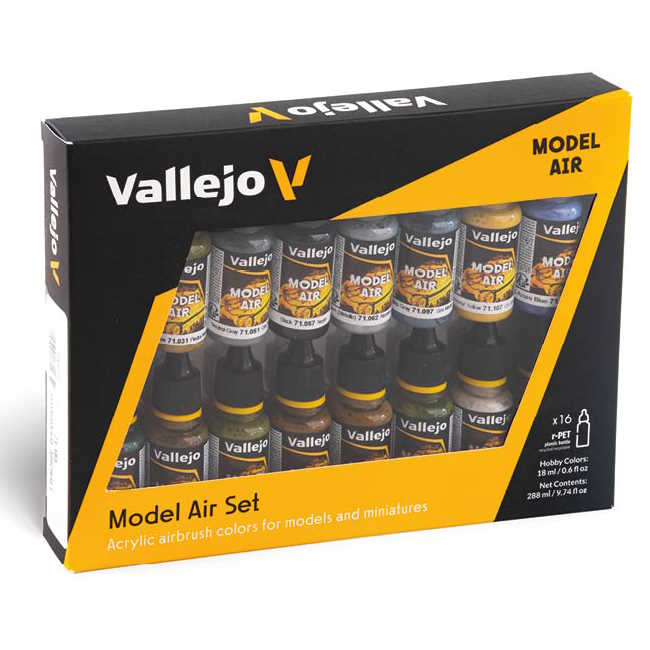 Sada barev pro airbrush Vallejo 16x18ml – WWII USAF Aircraft