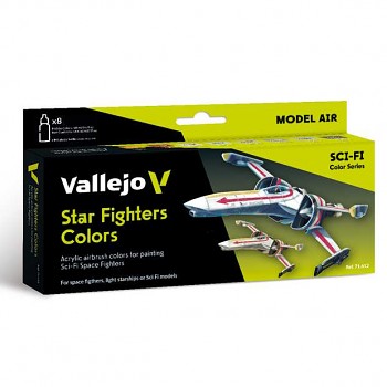 Sada barev pro airbrush Vallejo 8x18ml – Star Fighters Colors