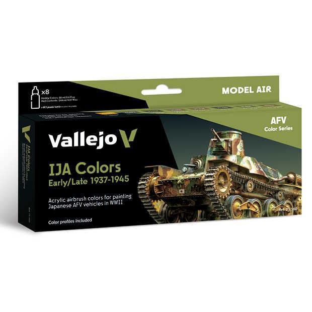 Sada barev pro airbrush Vallejo 8x18ml – IJA Colors Early/Late