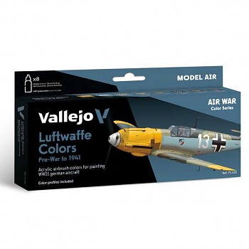 Sada barev pro airbrush Vallejo 8x18ml – Luftwaffe PreWar to 1941