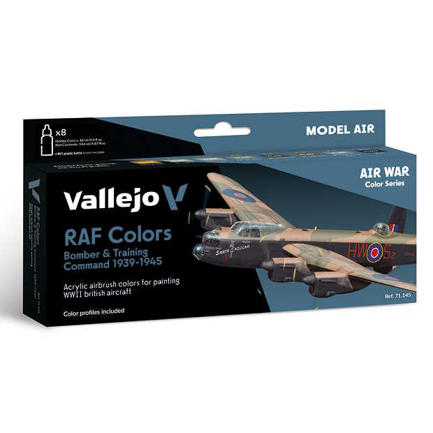 Sada barev pro airbrush Vallejo 8x18ml – Bomber Air Command & Training Air Command