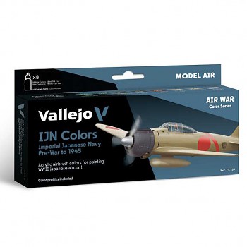 Sada barev pro airbrush Vallejo 8x18ml – Imperial Japanese Navy (IJN) Colors