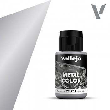 Metalická barva Vallejo 32ml – 701 Aluminium