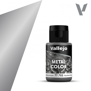 Metalická barva Vallejo 32ml – 703 Dark Aluminium