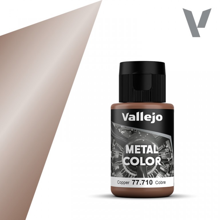 Metalická barva Vallejo 32ml – 710 Copper