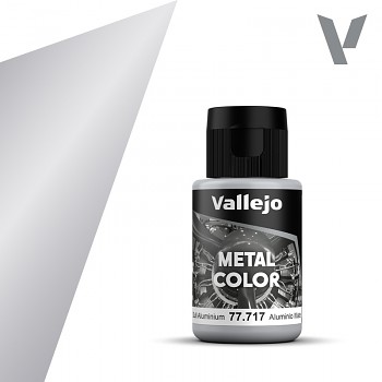 Metalická barva Vallejo 32ml – 717 Dull Aluminium