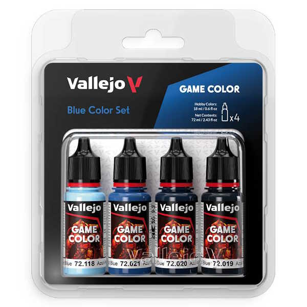 Sada modelářských barev Vallejo 4x18ml – Blue Color Set