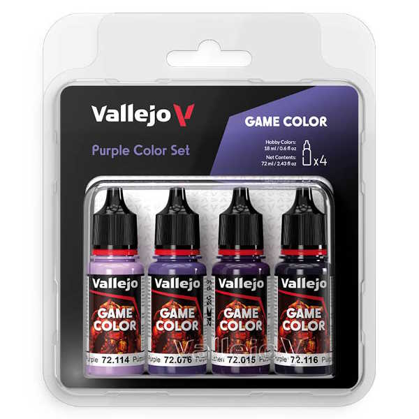 Sada modelářských barev Vallejo 4x18ml – Purple Color Set