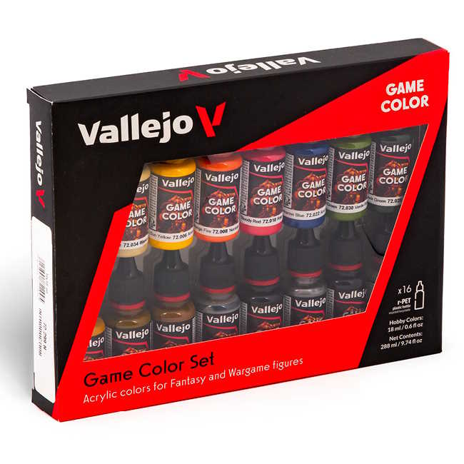 Sada modelářských barev Vallejo 16x18ml – Introduction