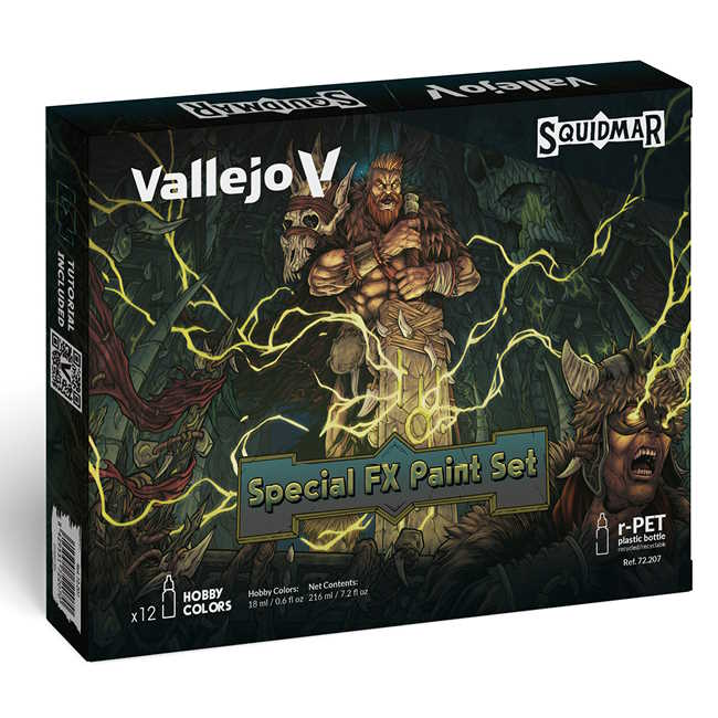 Sada modelářských barev Vallejo 12x18ml Special FX Paint Set by Squidmar Miniatures
