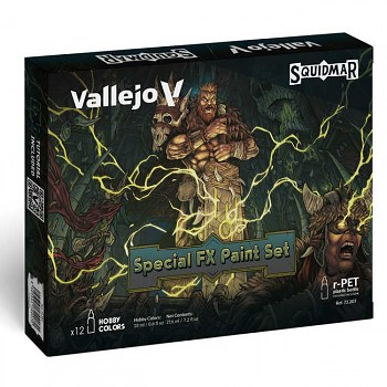 Sada modelářských barev Vallejo 12x18ml Special FX Paint Set by Squidmar Miniatures