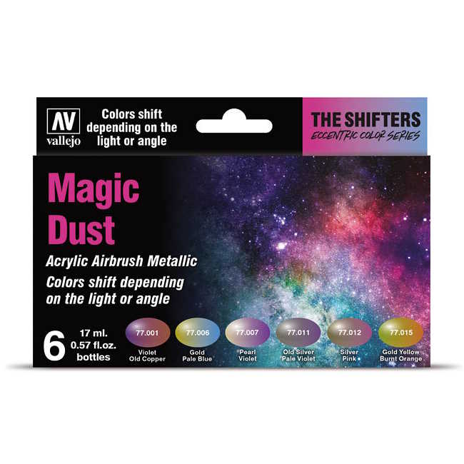 Sada modelářských barev Vallejo Shifters 6x17ml – Magic Dust