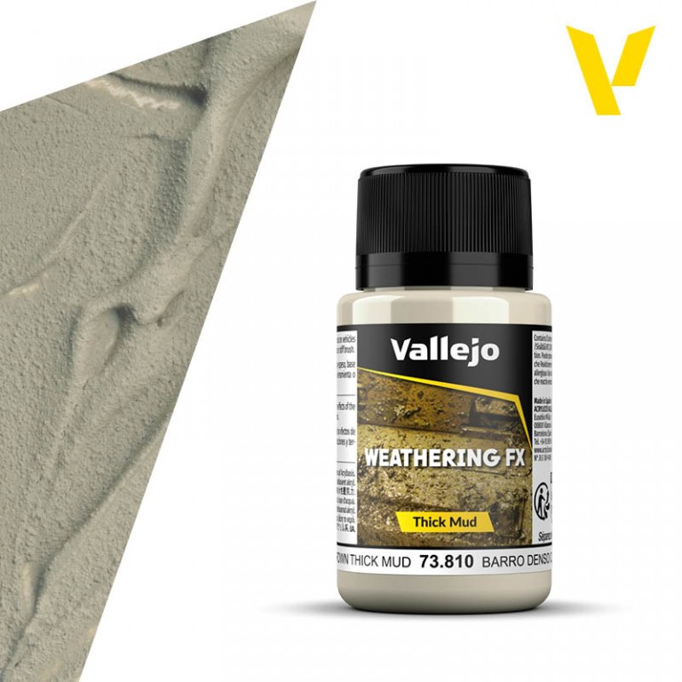 Vallejo Weathering FX 40ml – Light Brown Thick Mud