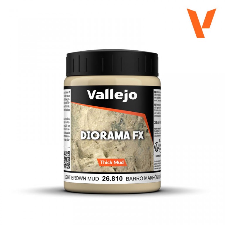 Vallejo Diorama FX 200ml – Light Brown Thick Mud