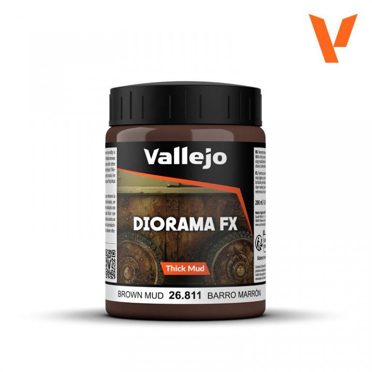 Vallejo Diorama FX 200ml – Brown Thick Mud