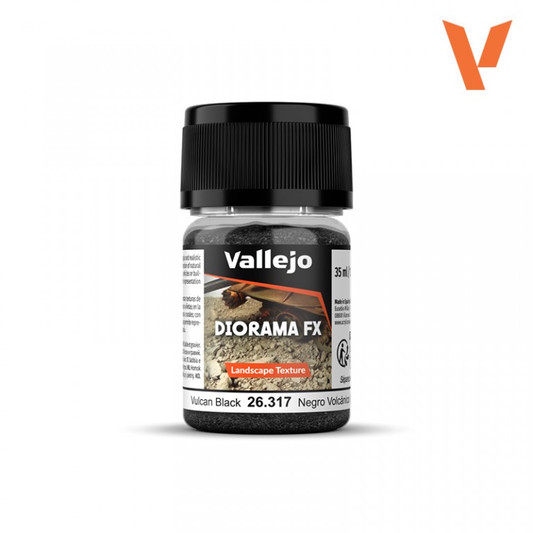 Vallejo Diorama FX 35ml – Vulcan Black 0,1-2mm