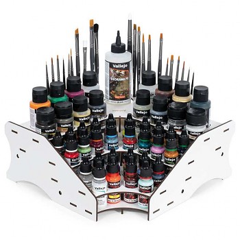 Stojan pro modelářské barvy Vallejo, rohový