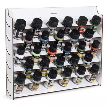 Nástěnný stojan pro modelářské barvy Vallejo 35 a 60 ml