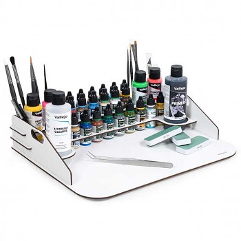 Pracovní stanice se stojanem na barvy Vallejo 40x30cm