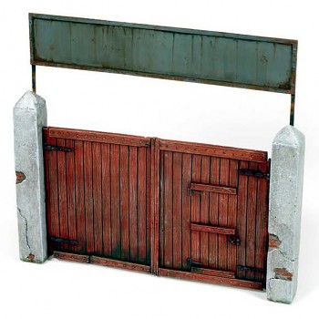Modelářská scenérie Vallejo – Village Gate 15x15 cm