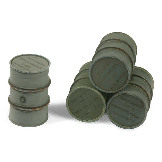 Modelářská scenérie Vallejo – Wehrmacht Fuel Drums