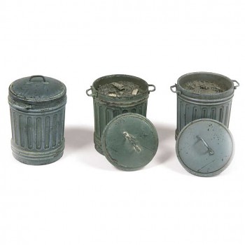 Modelářská scenérie Vallejo – Garbage Bins #1