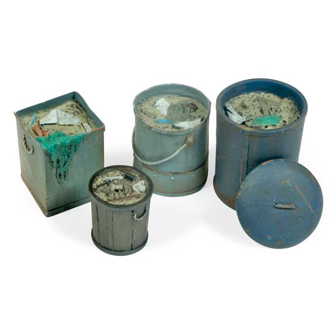 Modelářská scenérie Vallejo – Assorted Garbage Bins #2