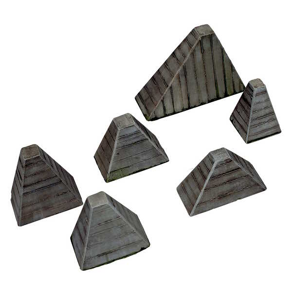 Modelářská scenérie Vallejo – Höckerhindernis (AntiTank Barriers)